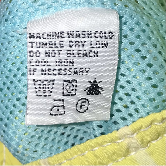 Tommy Bahama Yellow & White Striped Swim Trunk Shorts - Picture 6 of 6